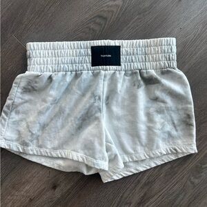 Talentless boxing White/grey camo sweat shorts